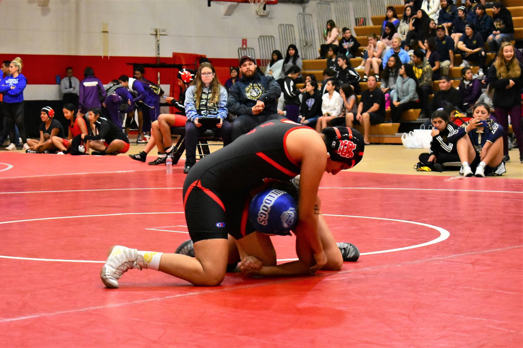 Santa Maria's Jennifer Hernandez takes down Golden Valley's Celeste Cubillo